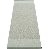 Pappelina - Edit Teppich, 70 x 200 cm, army / sage / stone metallic von pappelina