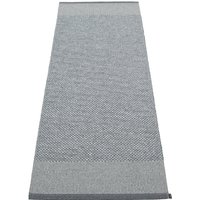 Pappelina - Edit Teppich, 70 x 200 cm, granit / grey metallic von pappelina