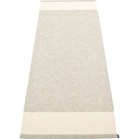 Pappelina - Edit Teppich, 70 x 200 cm, linen / vanilla / stone metallic von pappelina