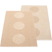 Pappelina - Vera Wendeteppich 2.0, 70 x 120 cm, beige / beige metallic von pappelina