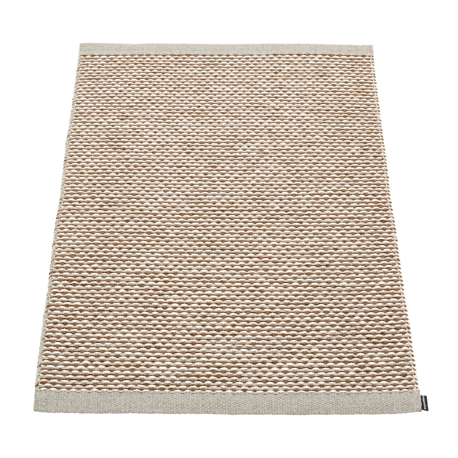 pappelina - Effi Fußmatte 60x85cm - warmes grau/umgenähte Kante/für Innen- und Außenbereich geeignet von pappelina