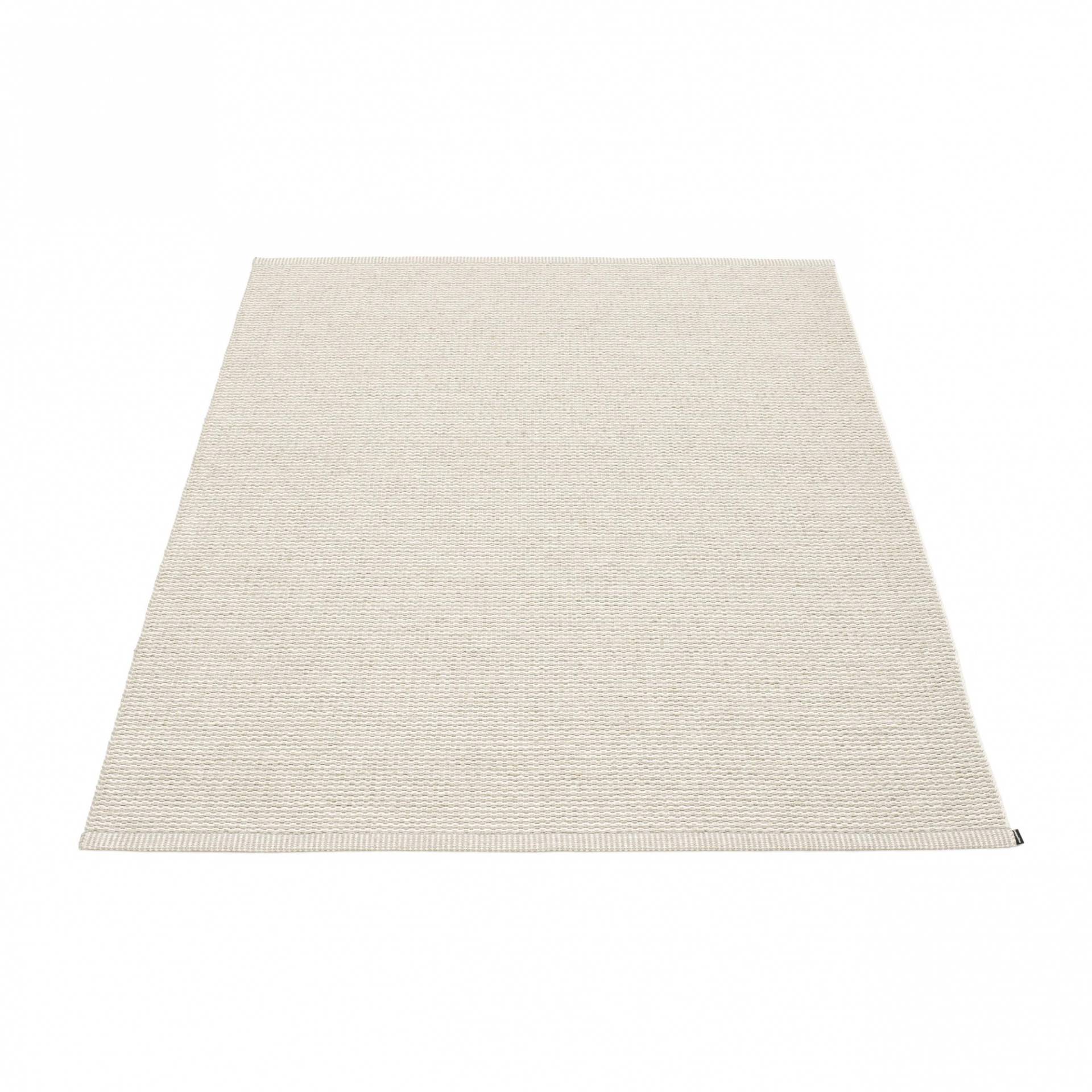 pappelina - Mono Teppich 140x200cm - leinen/vanille/umgenähte Kante/für Innen- und Außenbereich geeignet von pappelina