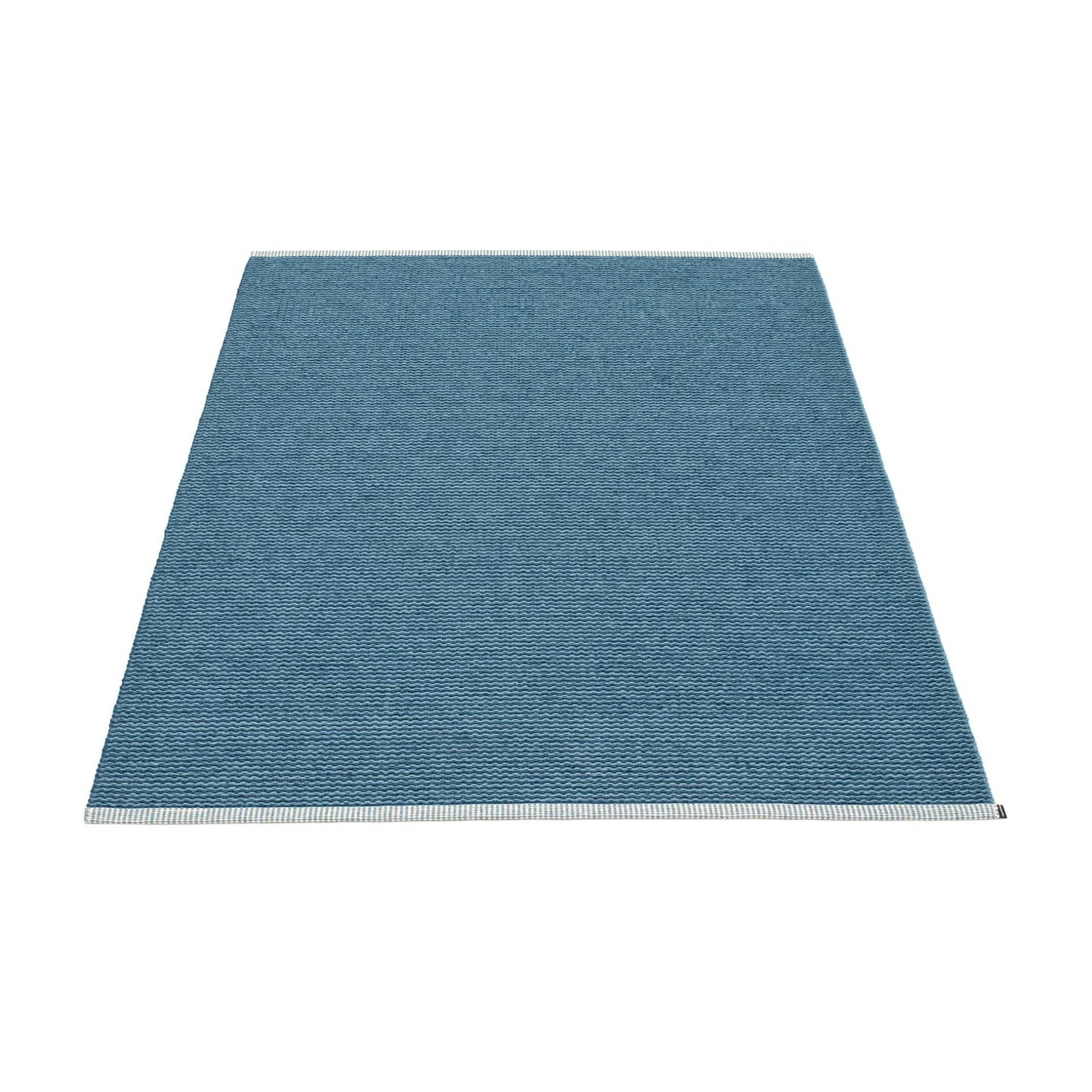 pappelina - Mono Teppich 230x320cm - ozeanblau/taubenblau/umgenähte Kante/für Innen- und Außenbereich geeignet von pappelina