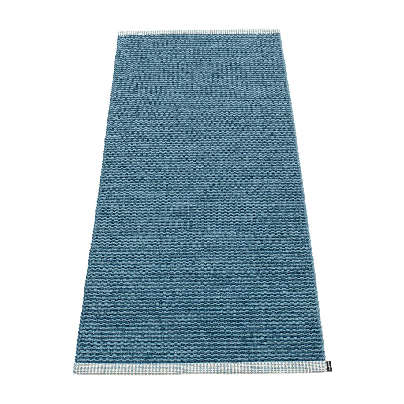 pappelina - Mono Teppichläufer 60x150cm - ozeanblau/taubenblau/umgenähte Kante/für Innen- und Außenbereich geeignet von pappelina