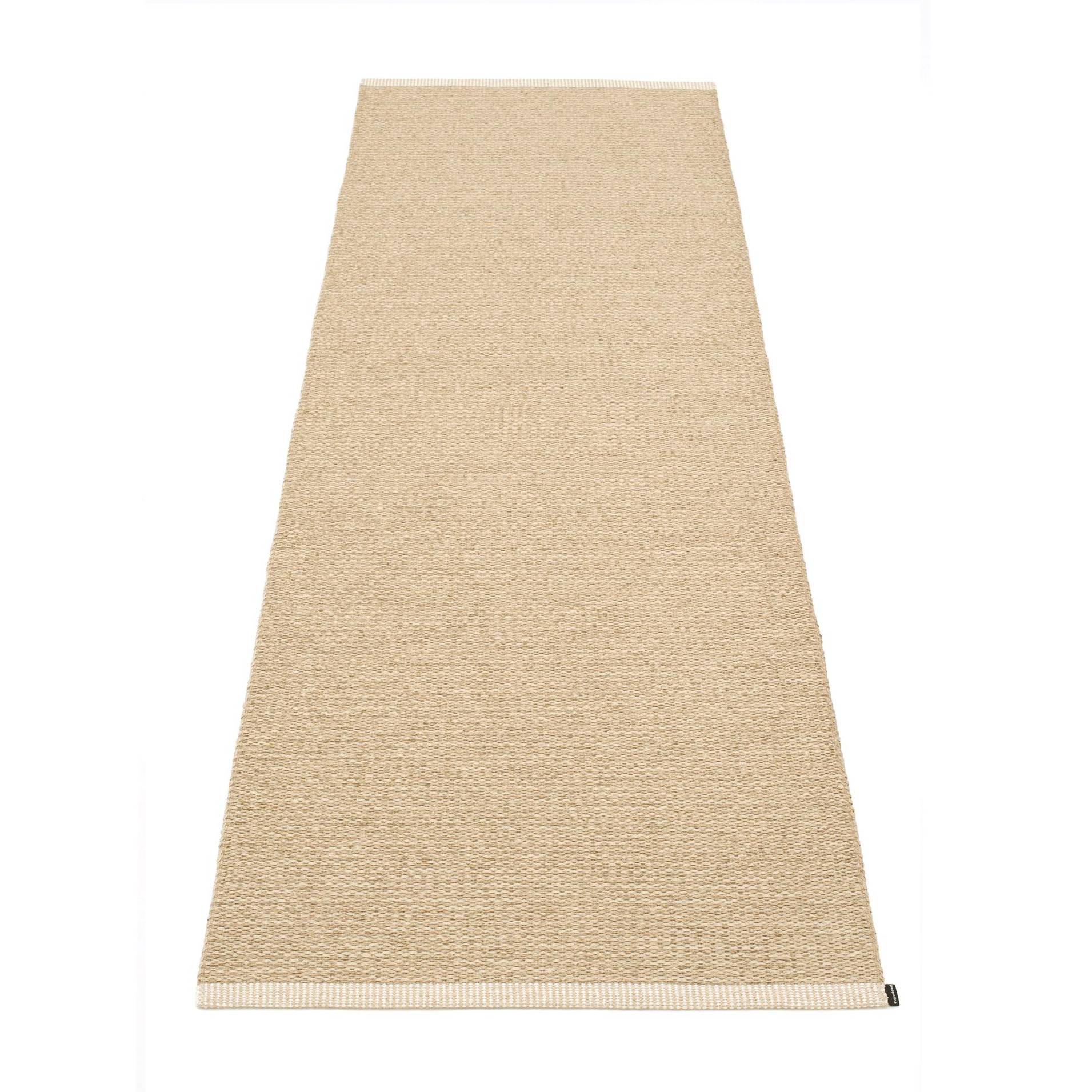 pappelina - Mono Teppichläufer 85x260cm - beige/helles nougat/umgenähte Kante/für Innen- und Außenbereich geeignet von pappelina