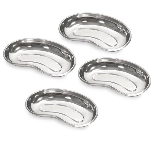 HaseMed Nierenschale aus Edelstahl 4 Stück - 250x130x30 mm, 600 ml – silberglänzend, rostfrei, autoklavierbar & wiederverwendbar – Instrumenten-, OP- & Hygieneschale für Klinik & Praxis HaseMed Nierenschale aus Edelstahl 4 Stück - 250x130x30 mm, 600 ml – silberglänzend, rostfrei, autoklavierbar & wiederverwendbar – Instrumenten-, OP- & Hygieneschale für Klinik & Praxis von parahealth
