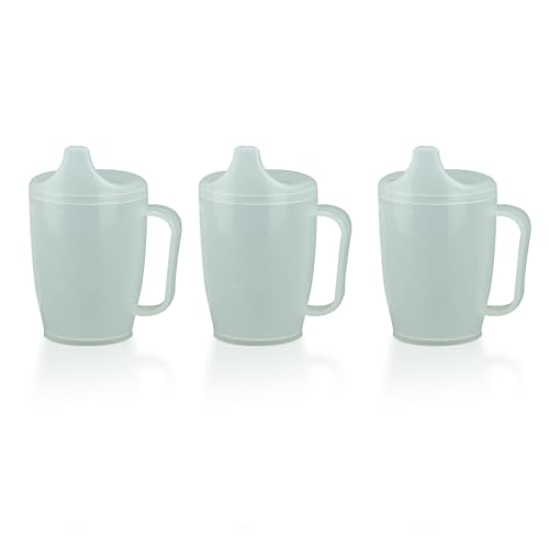 HaseMed Schnabeltasse mit Griff für Senioren 3 Stück – Ergonomischer Trinkbecher mit Tülle für sicheres Trinken ohne Verschütten, Menschen mit eingeschränkter Handfunktion – Robust & langlebig von parahealth