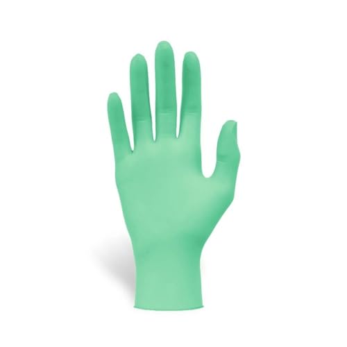 Nitril GreenGen Einweghandschuh, biologisch abbaubar | Abbau nach 41 Tagen | unsteril, puderfrei, EN455-1-2-3 (M) von parahealth