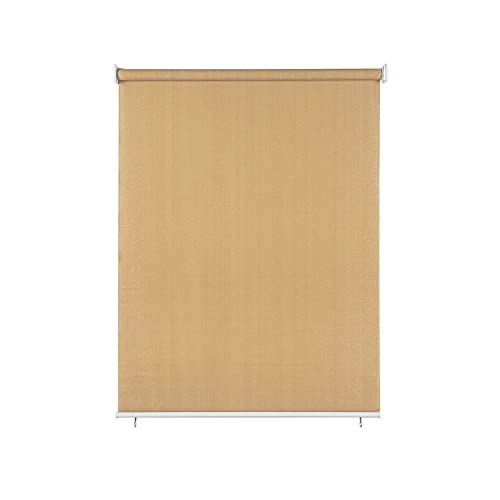 paramondo Außenrollo Senkrechtmarkise Sonnenschutz Sichtschutz für Balkon Terrasse, Pflegeleicht, Freihängend, Reiß- & Wetterfest, 160 x 140 cm [BXH] Sand von paramondo