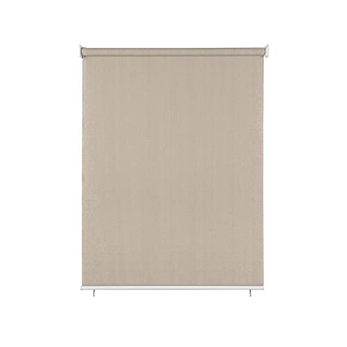 paramondo Außenrollo Senkrechtmarkise Sonnenschutz Sichtschutz für Balkon Terrasse, Pflegeleicht, Freihängend, Reiß- & Wetterfest, 160 x 240 cm [BXH] Creme von paramondo