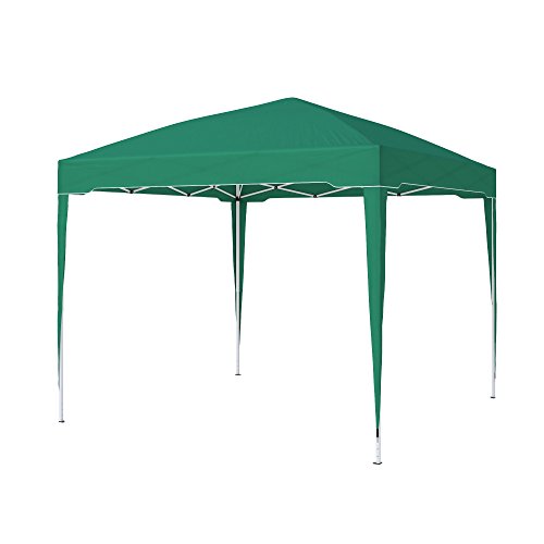 paramondo Faltpavillon Premium Faltzelt Pavillon Gartenpavillon Wasserdicht, mit Tragetasche Zeltheringen Spannseilen, 3 x 3 m, Grün von paramondo