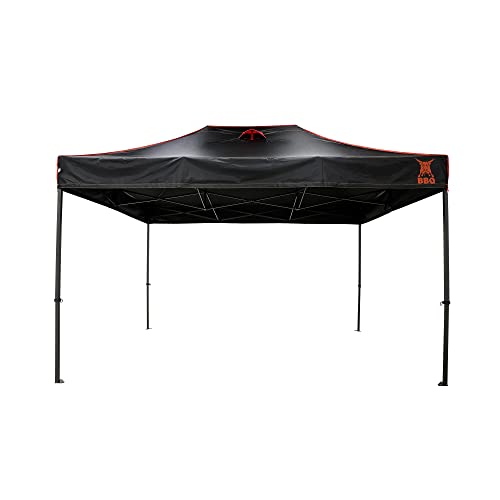 paramondo Pro 30 Grillpavillon Grillzelt Gartenpavillon, Wind- & Wasserdicht, Schwer Entflammbar (B1), 4 Rauchabzüge, mit BBQ Stier-Logo, 4,5 x 3 m von paramondo