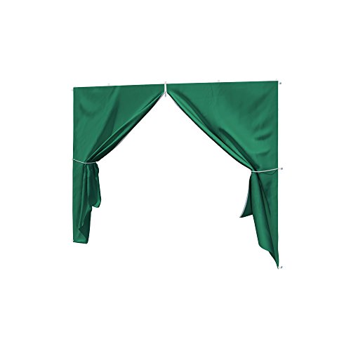 paramondo Seitenwand-Tür mit Reißverschluss für Faltpavillon Basic oder Premium grün von paramondo