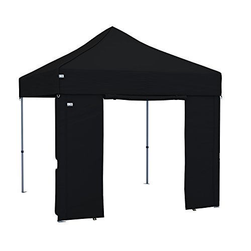 paramondo Seitenwand für Faltpavillon Pavillon Gartenzelt Strapazierfähiges Polyestergewebe PRO 30/PRO 40 Premium Plus Seitenwand Tür 3m, Schwarz von paramondo