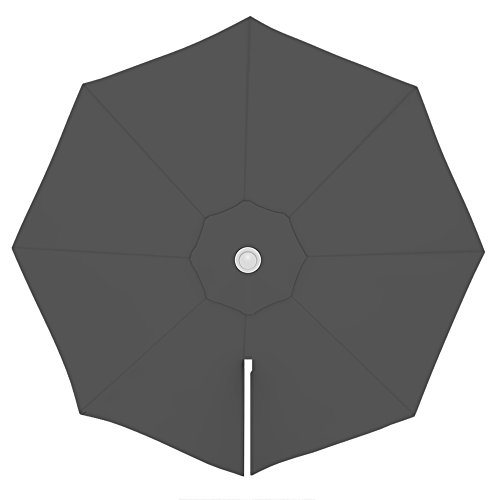paramondo Sonnenschirm Bespannung für parapenda Ampelschirm Ø 3,5 m rund, mit Schirmbelüftung, Waschbar, Grau von paramondo
