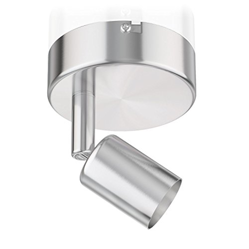 ledscom.de Deckenleuchte/Wandleuchte LUNARA, edelstahl matt, 1x GU10 max. 25W von ledscom.de