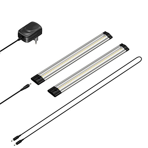 parlat LED Unterbau-Leuchte SIRIS, je 30cm, je 370lm, weiß, 2er Set von parlat