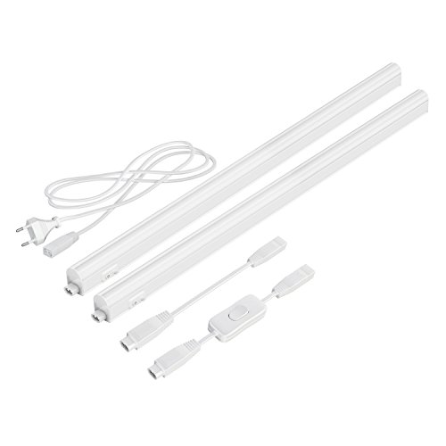 parlat LED Unterbau-Leuchten Rigel, je 57,3cm, mit Schalter, je 880lm, weiß, 2er Set von parlat