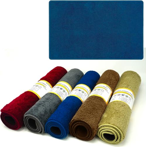 Parpyon Antirutschmatte Linosa I Fußmatte für den Eingangsbereich, Mikrofaser, waschbar, Waschmaschine, Badematte, Moderne Teppiche 50X80 hellblau von parpyon
