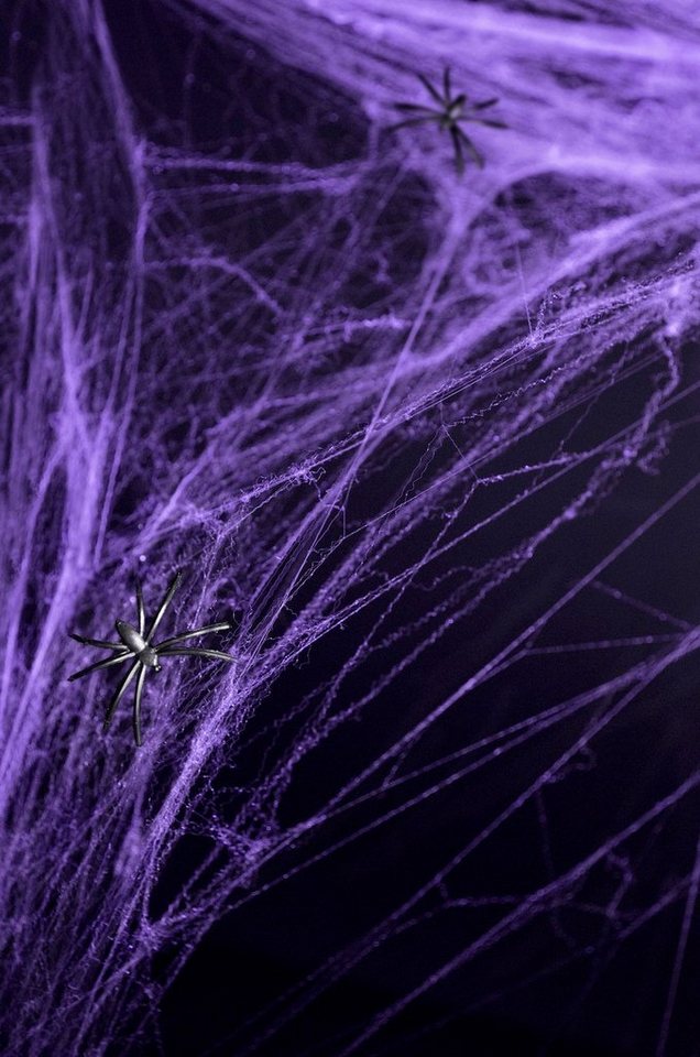 partydeco Bastelperlen Halloween Spinnennetz mit 2 Spinnen, 60g von partydeco