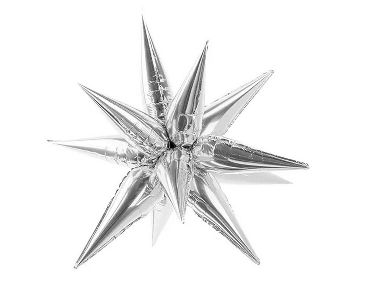 partydeco Dekoobjekt Dekoelement Stern Folie glänzend ca.95cm Silber partydeco Dekoobjekt Dekoelement Stern Folie glänzend ca.95cm Silber von partydeco
