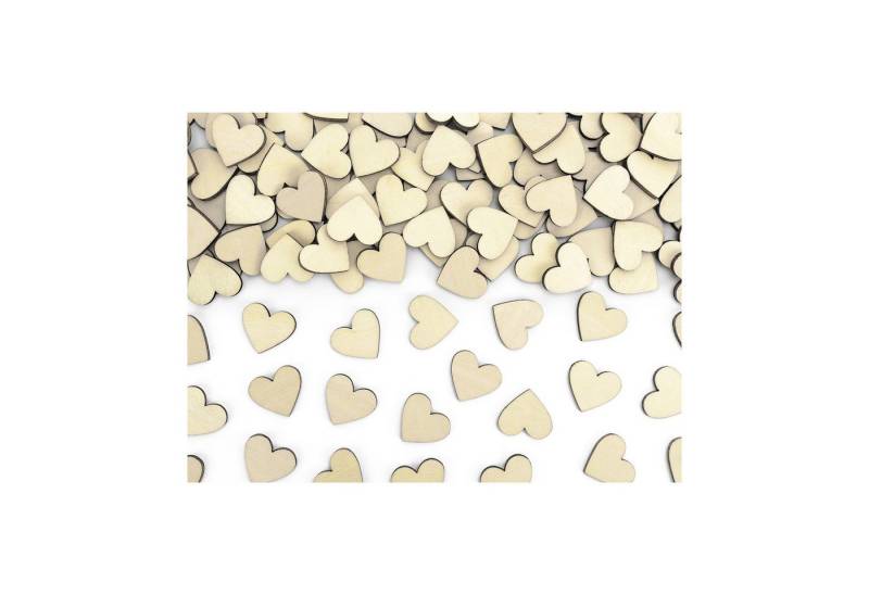 partydeco Konfetti Konfetti Herz aus Holz 2 x 2 cm von partydeco