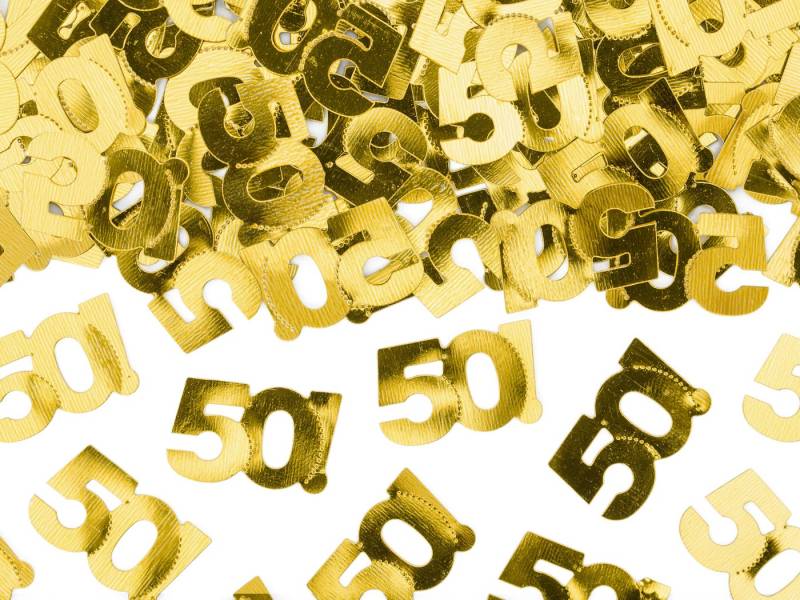 partydeco Konfetti Konfetti Metall Gold #50 15g von partydeco