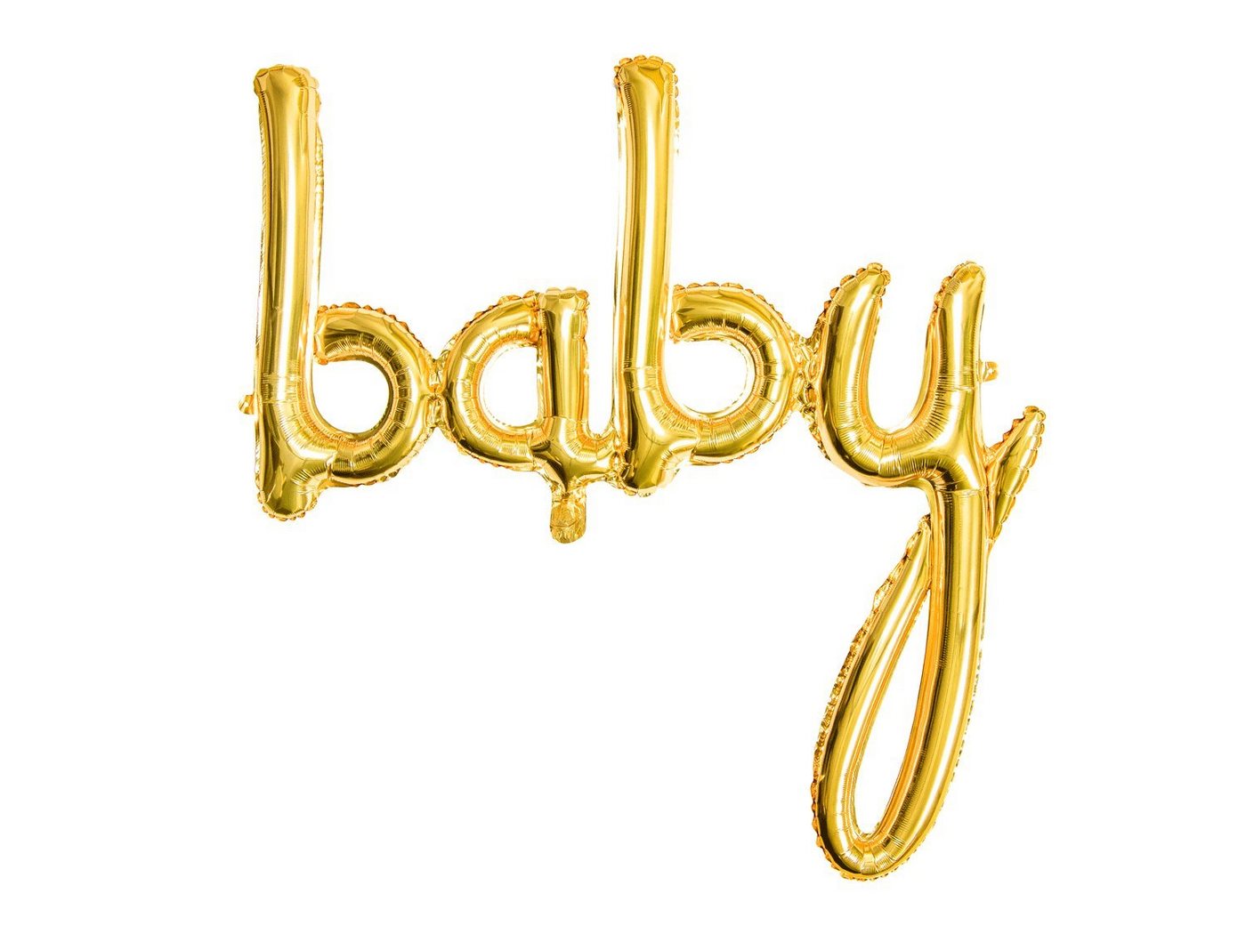 partydeco Luftballon, Folienballon Baby / Babyparty 73.5cm, gold von partydeco