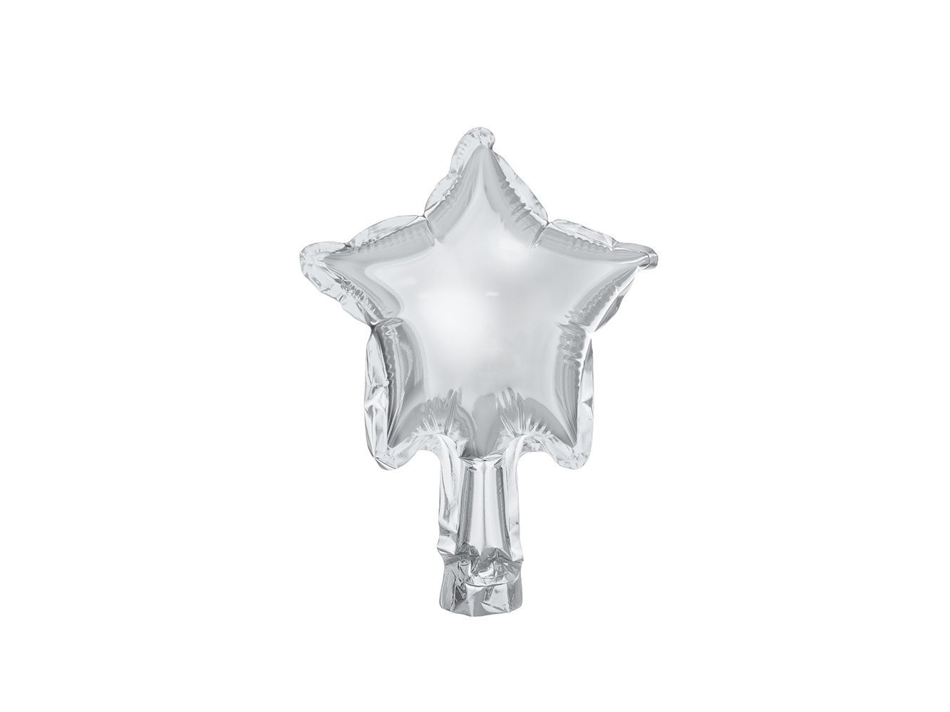 partydeco Luftballon, Folienballon Stern 10cm silber von partydeco