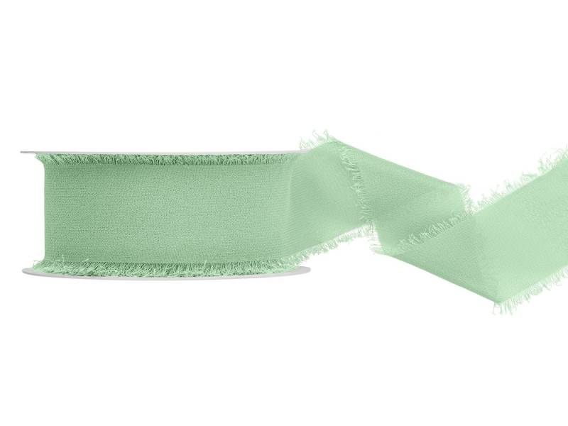 partydeco Organzaband, Chiffonband 4cm x 10m Grün von partydeco