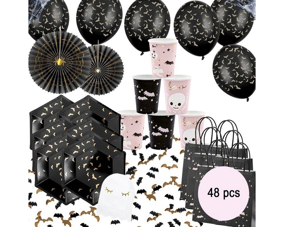 partydeco Einweggeschirr-Set XXL Halloween Partydeko-Set House of the Spider Witch"" von partydeco