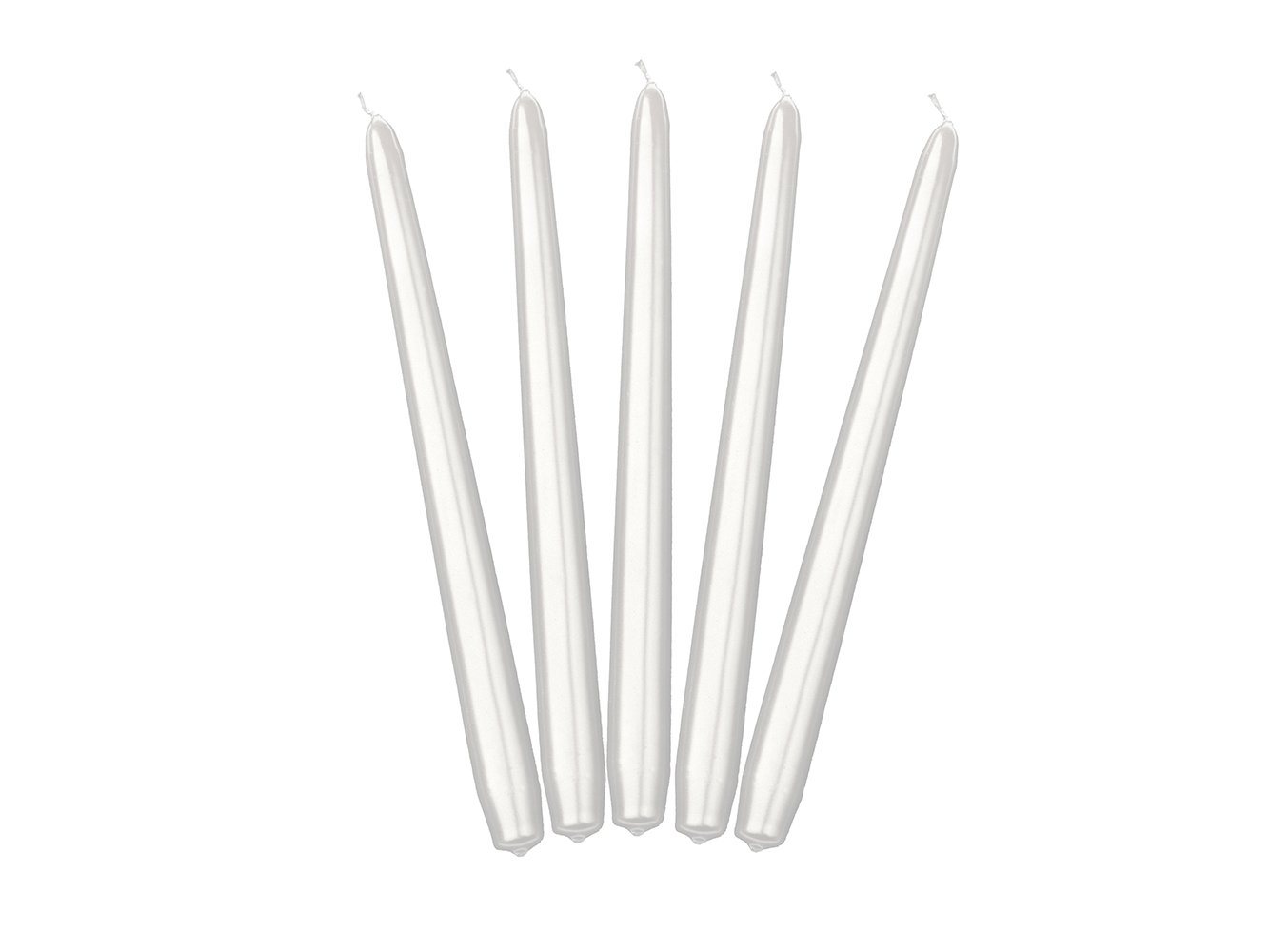 partydeco Spitzkerze, Spitzkerzen 24cm perlmutt weiß, 10 Stück partydeco Spitzkerze, Spitzkerzen 24cm perlmutt weiß, 10 Stück von partydeco