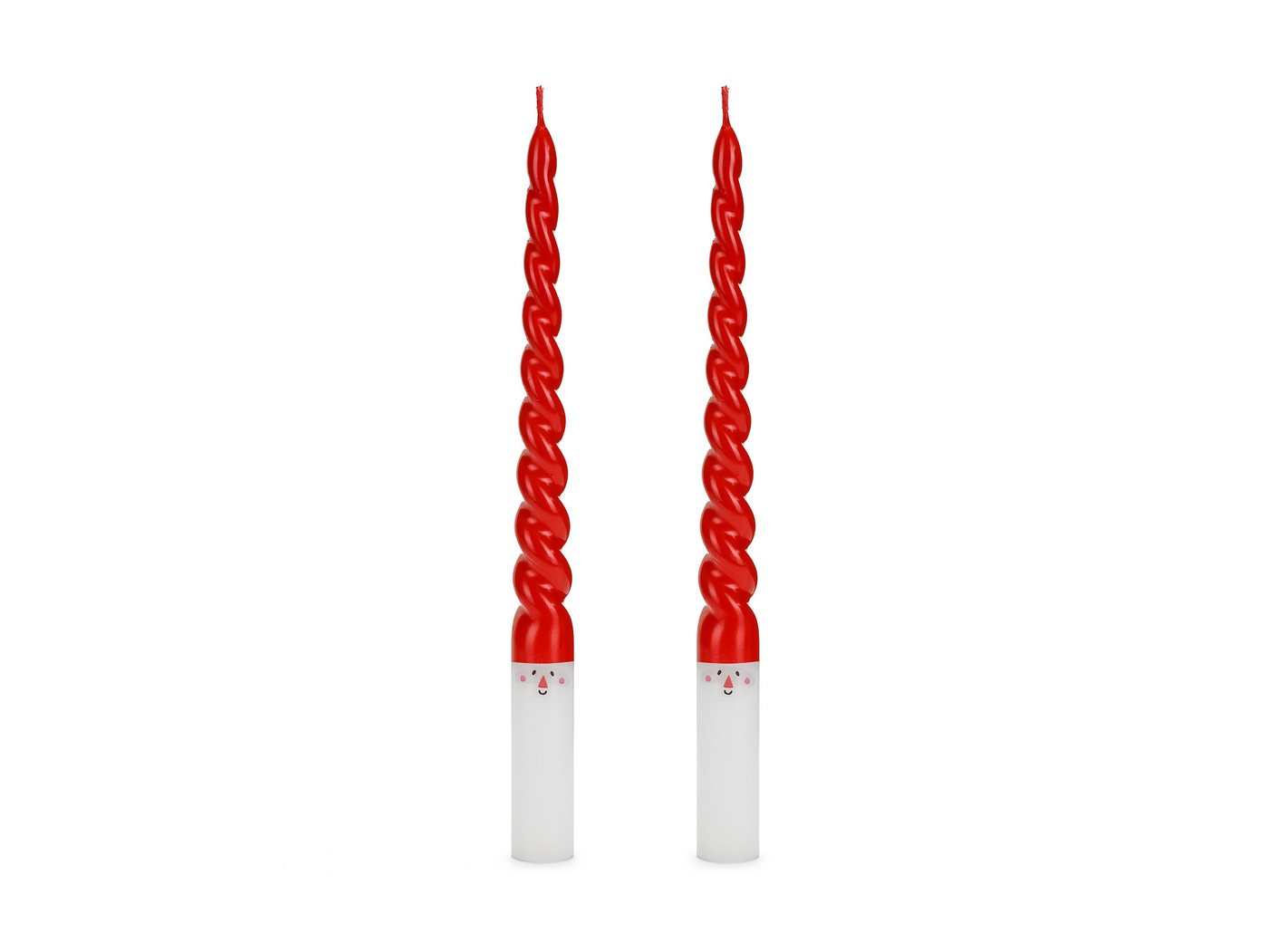 partydeco Spitzkerze, Spitzkerzen Paraffin 25cm Weihnachtsmann 2er Set Rot / Weiß partydeco Spitzkerze, Spitzkerzen Paraffin 25cm Weihnachtsmann 2er Set Rot / Weiß von partydeco