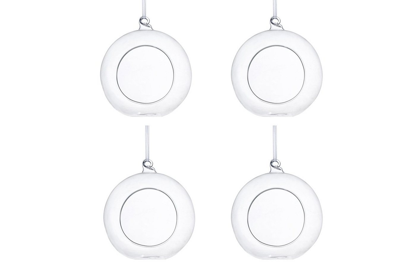 partydeco Teelichthalter, Glaskugeln zum Befüllen 10cm klar transparent 4 Stück partydeco Teelichthalter, Glaskugeln zum Befüllen 10cm klar transparent 4 Stück von partydeco
