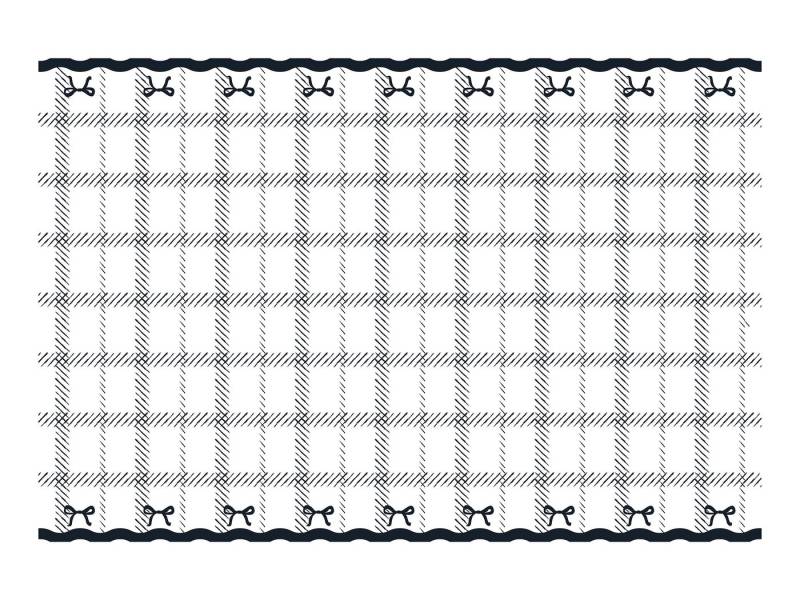 partydeco Tischläufer, Papiertischdecke 180x120cm mit Karomuster und Schleifen Weiß / Schwarz partydeco Tischläufer, Papiertischdecke 180x120cm mit Karomuster und Schleifen Weiß / Schwarz von partydeco