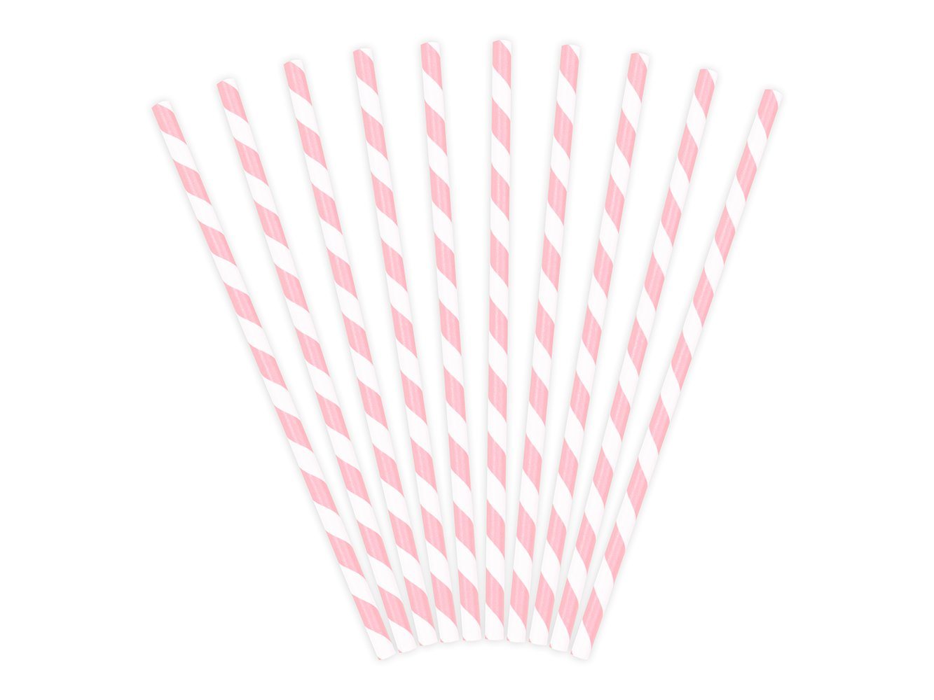 partydeco Trinkhalme, Papierstrohhalme diagonal gestreift 19cm rosa weiß 10er Set partydeco Trinkhalme, Papierstrohhalme diagonal gestreift 19cm rosa weiß 10er Set von partydeco