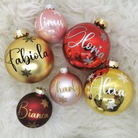 Weihnachtskugel Personalisiert - Weihnachtsgeschenk Christbaumkugel Weihnachten Weihnachtsdeko Weihnachtskugel Personalisiert - Weihnachtsgeschenk Christbaumkugel Weihnachten Weihnachtsdeko von partyimkarton