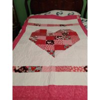 Valentine Quilt in Pink von passingtime304