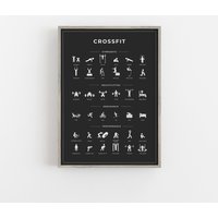 Crossfit Poster | "Training Areas" Exercise Home Gym Banner Fitness von patanykreativ