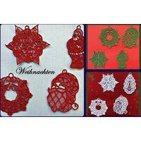 Weihnachtsbaumschmuck Aus Spitze Handgemacht Weihnachtsbaumschmuck Aus Spitze Handgemacht von patchanddressBerlin