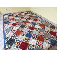 Decke, Tagesdecke, Patchwork Komplett Handgefertigt von patchworkLaura