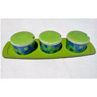 Retro Florales Gewürztablett Aus Japan Retro Florales Gewürztablett Aus Japan von patinalatinas