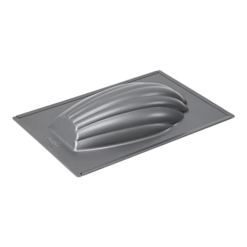 patisse 02974 – Backform Madeleine XXL – Backform für große Madeleine – Profi – Stahl beschichtet antihaftbeschichtet Anthrazit 17,5 x 25,5 x 4 cm von patisse