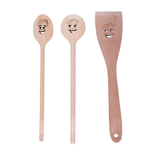 patisse 93360 d'ustensiles de Cuisine sourire Küchenutensilien-Set, Holz von patisse