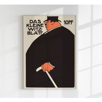 Das Kleine Witz-Blatt Von Julius Klinger Poster Art Print Das Kleine Witz-Blatt Von Julius Klinger Poster Art Print von patroastudio