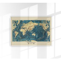 Der Boden Der Ozeane Poster Kunstdruck von patroastudio