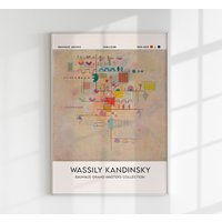 Graceful Ascent Von Wassily Kandinsky Ausstellungsposter Kunstdruck von patroastudio