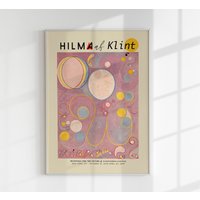Hilma Af Klint Ausstellungsplakat Die Zehn Größte Nr 8 Kunstdruck von patroastudio