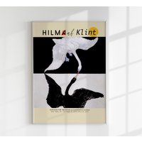 Hilma Af Klint Ausstellungsplakat The Swan Nr 1 Ausstellungsposter Kunstdruck von patroastudio