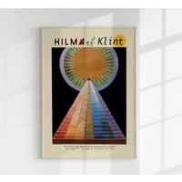 Hilma Af Klint Ausstellungsplakat Abstrakter Kunstdruck von patroastudio